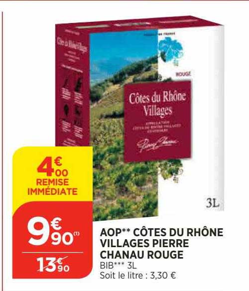 Aop Côtes Du Rhône Villages Pierre Chanau Rouge