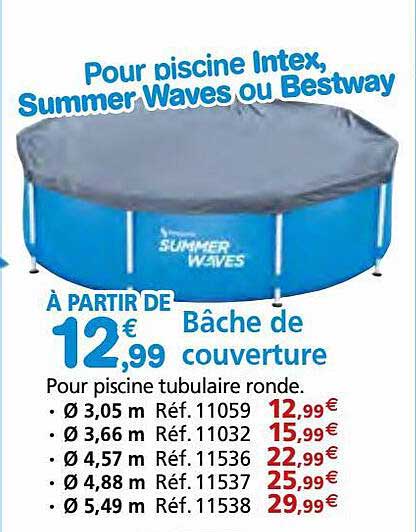 bâche de couverture summer waves