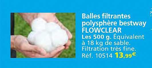 balles filtrantes polysphère bestway flowclear
