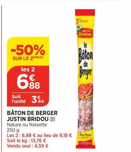 bâton de berger justin bridou