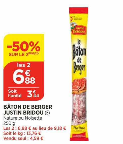 bâton de berger justin bridou