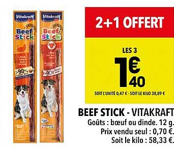 beef stick - vitakraft