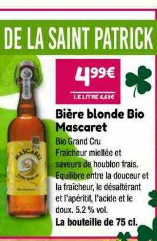 bière blonde bio mascaret