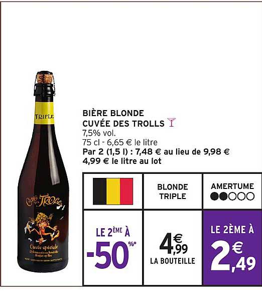 bière blonde cuvée des trolls