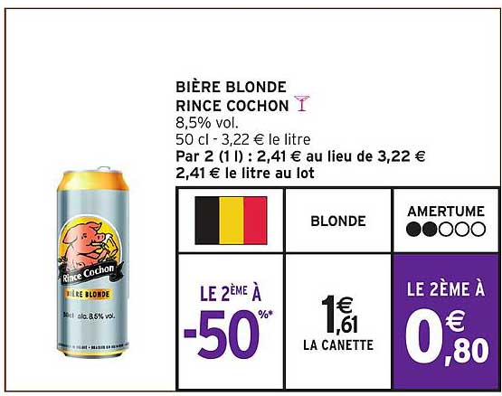 bière blonde rince cochon