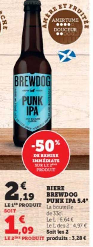 bière brewdog punk ipa 5.4°