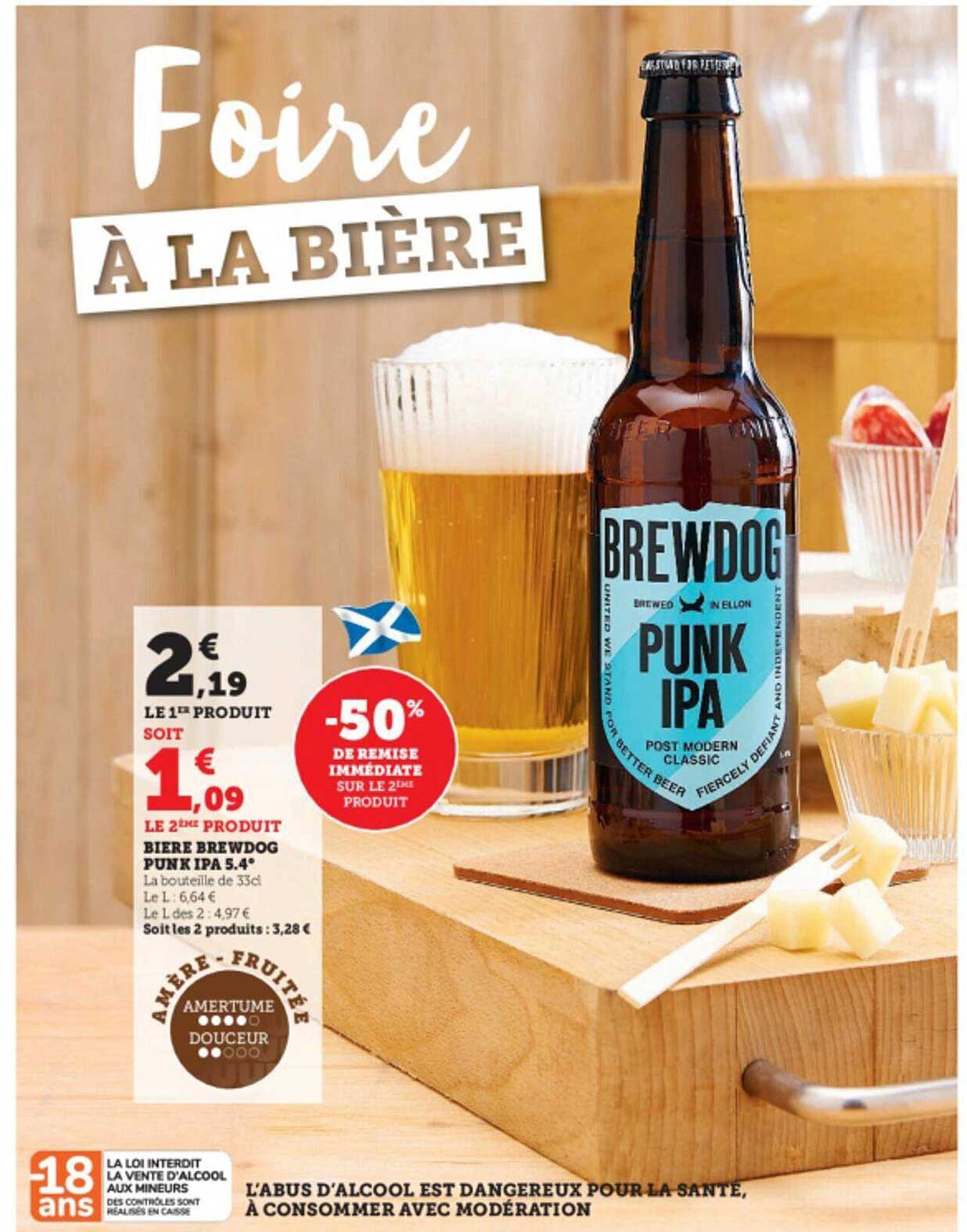 bière brewdog punk ipa 5.4°