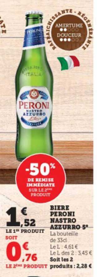 bière peroni nastro azzurro 5°