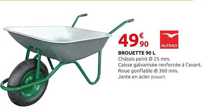 brouette 90l altrad