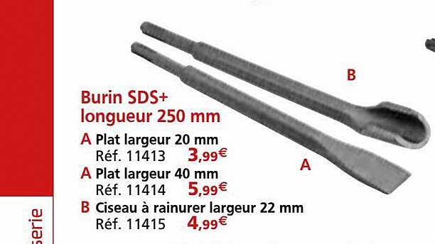 burin sds+ longueur 250 mm