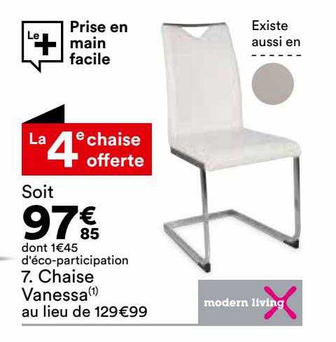 chaise vanessa modern living
