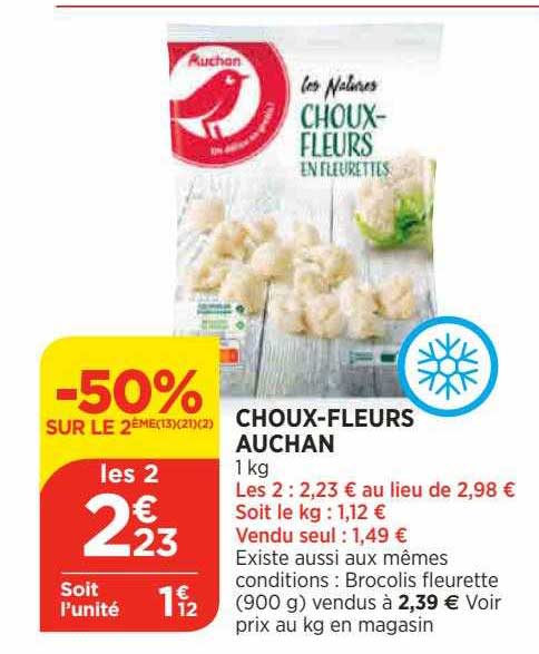 choux-fleurs auchan