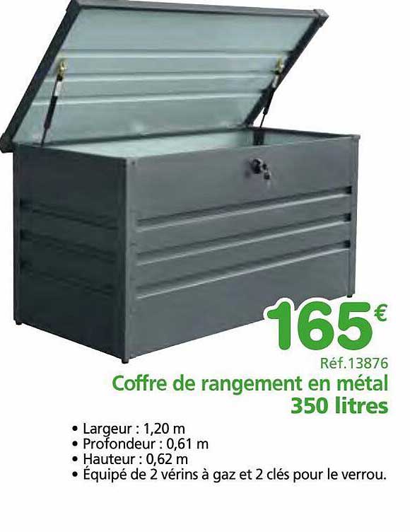 Coffre De Rangement En Métal 350 Litres