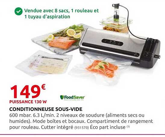 conditionneuse sous-vide foodsaver