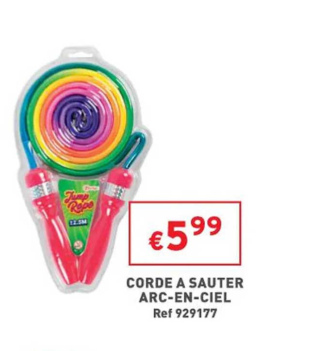 corde à sauter arc-en-ciel