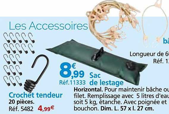 Crochet Tendeur, Sac De Lestage