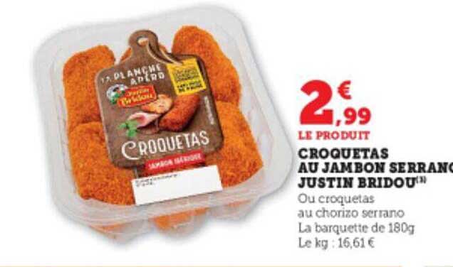 croquetas au jambon serrano justin bridou