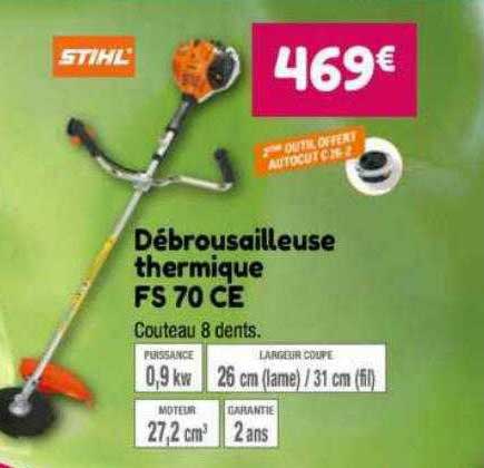 débrousailleuse thermique fs 70 ce stihl