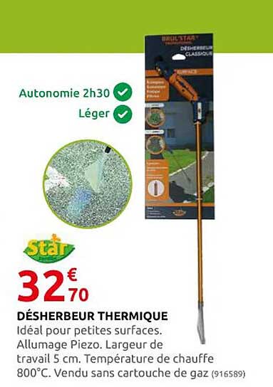 désherbeur thermique star
