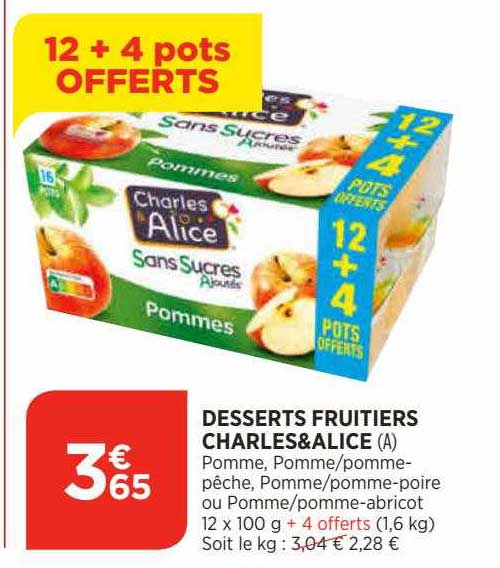 Desserts Fruitiers Charles & Alice