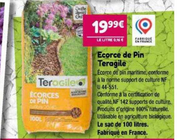 écorce de pin teragile