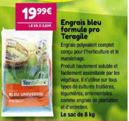 engrais bleu formule pro teragile