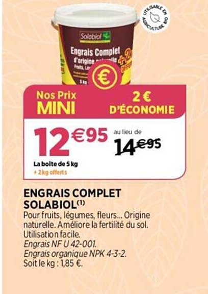 Engrais Complet Solabiol
