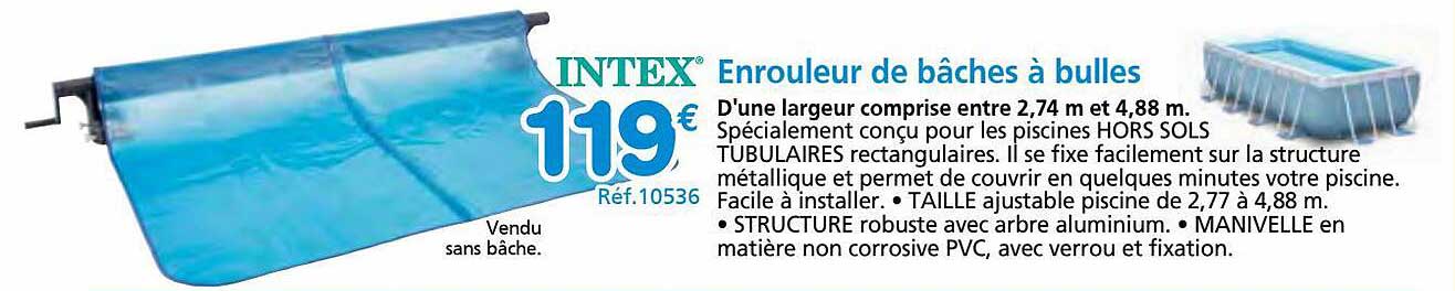 Enrouleur De Bâches à Bulles Intex