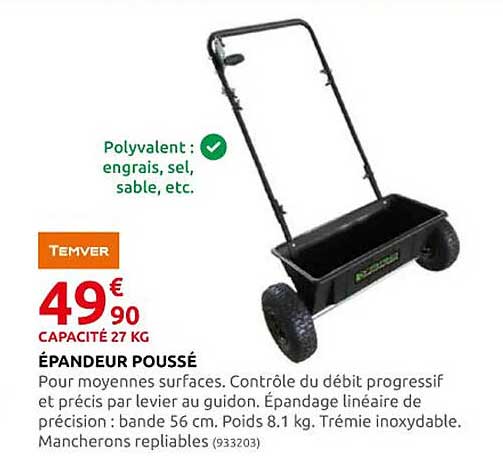 épandeur poussé temver