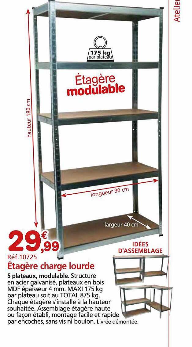 étagère charge lourde