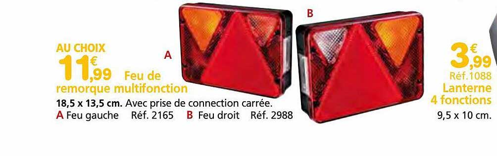 Feu De Remorque Multifonction, Lanterne 4 Fonctions