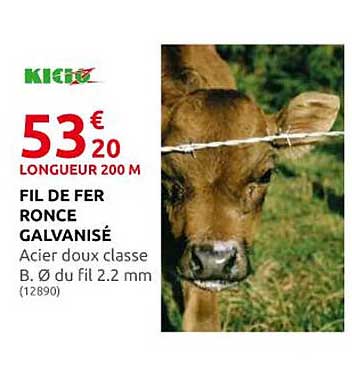 fil de fer ronce galvanisé kidoz