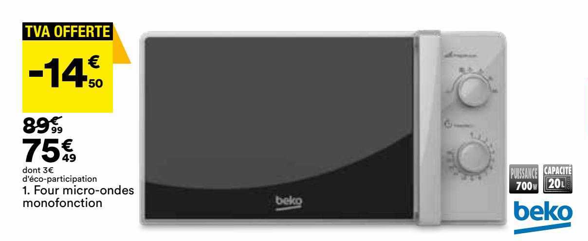four micro-ondes monofonction beko