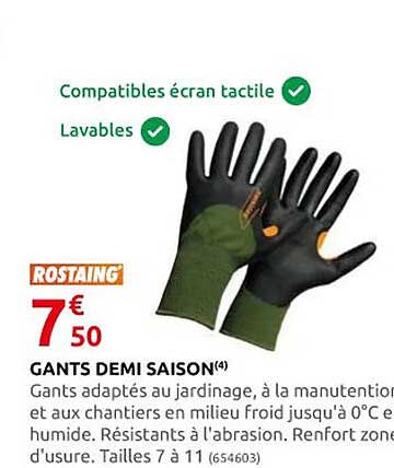 gants demi saison rostaing