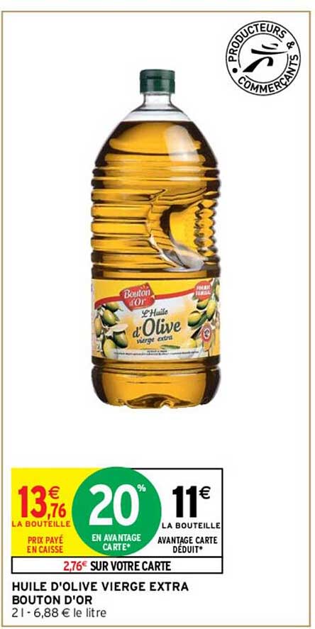 Huile D'olive Vierge Extra Bouton D'or