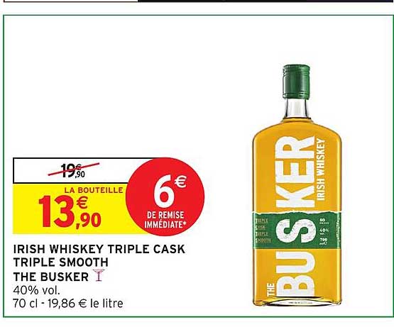 irish whiskey triple cask triple smooth the busker