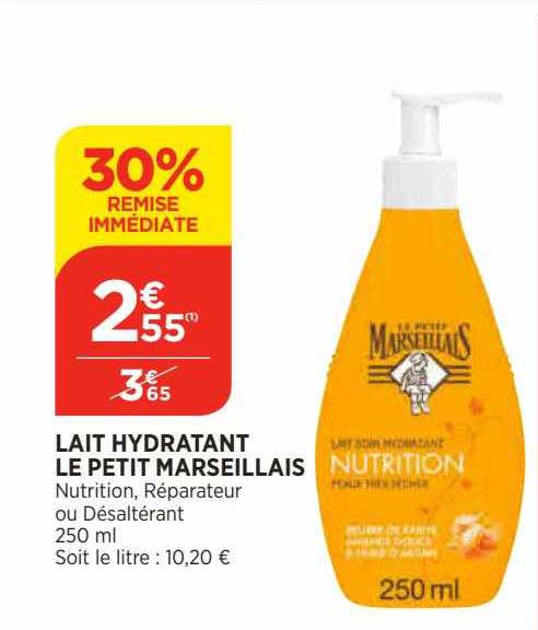 Lait Hydratant Le Petit Marseillais