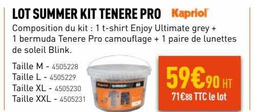 lot summer kit tenere pro kapriol