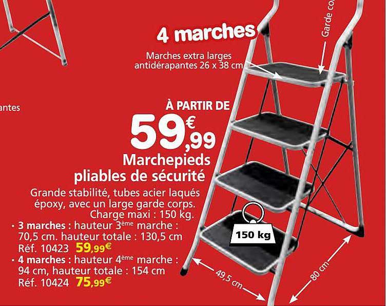 marchepieds pliables de sécurité