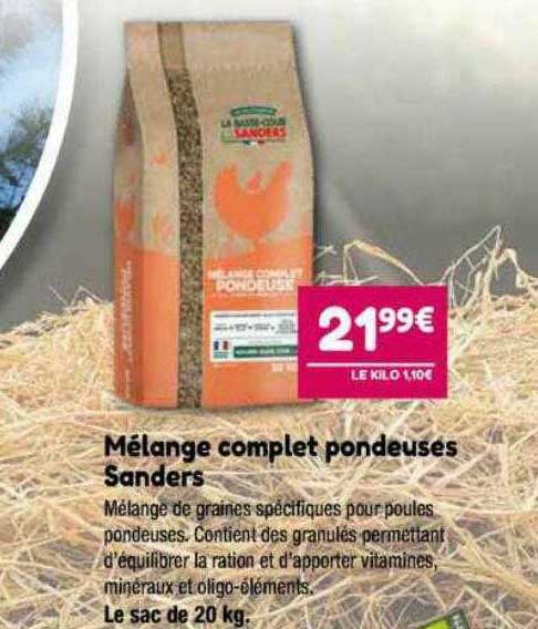 mélange complet pondeuses sanders