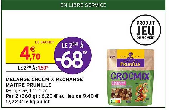 mélange crocmix recharge maître prunille