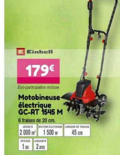 motobineuse électrique gc-rt 1545 m einhell