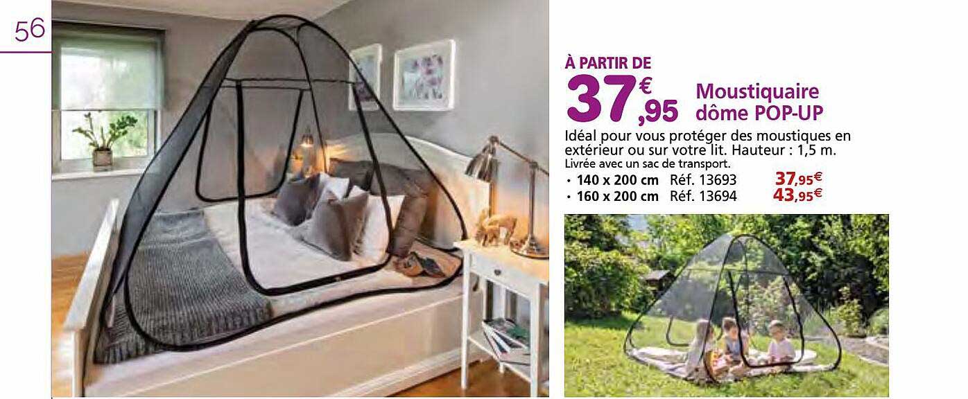 moustiquaire dôme pop-up
