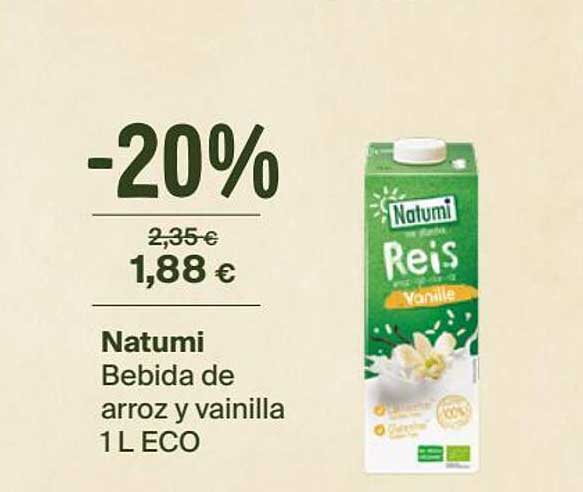 Natumi Bebida De Arroz Y Vainilla