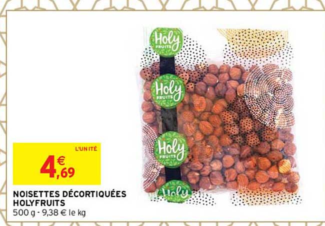 noisettes décortiquées holy fruits