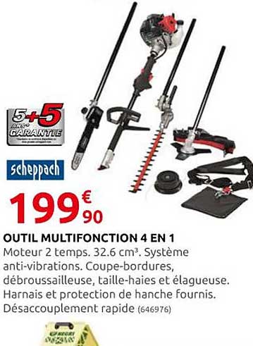 Outil Multifonction 4 En 1 Scheppach