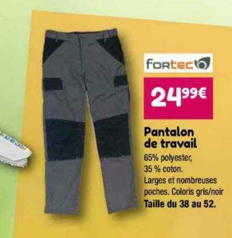 pantalon de travail fortec