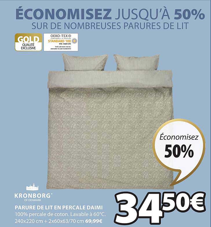 Parure De Lit En Percale Daimi Kronborg