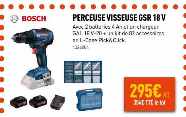 perceuse visseuse gsr 18 v bosch
