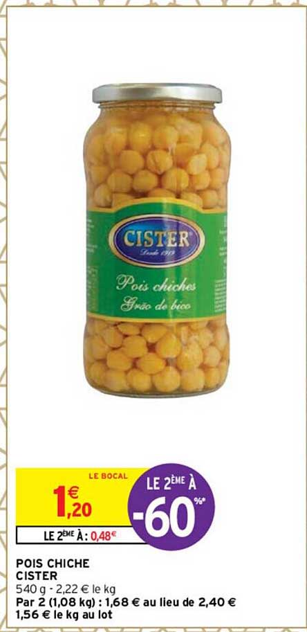 pois chiche cister